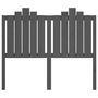 Voir la diapositive 4 : VIDAXL Tete de lit Gris 126x4x110 cm Bois massif de pin