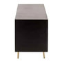 Voir la diapositive 3 : Paris Prix Buffet 4 Tiroirs & 2 Portes  Remina  150cm Noir & Or