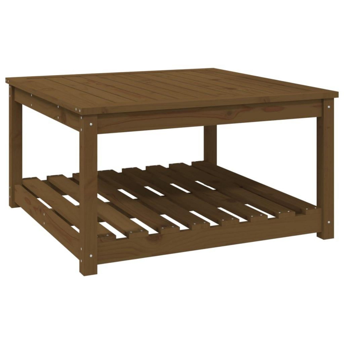 VIDAXL Table de jardin marron miel 82,5x82,5x45 cm bois massif de pin
