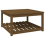 Voir la diapositive 2 : VIDAXL Table de jardin marron miel 82,5x82,5x45 cm bois massif de pin
