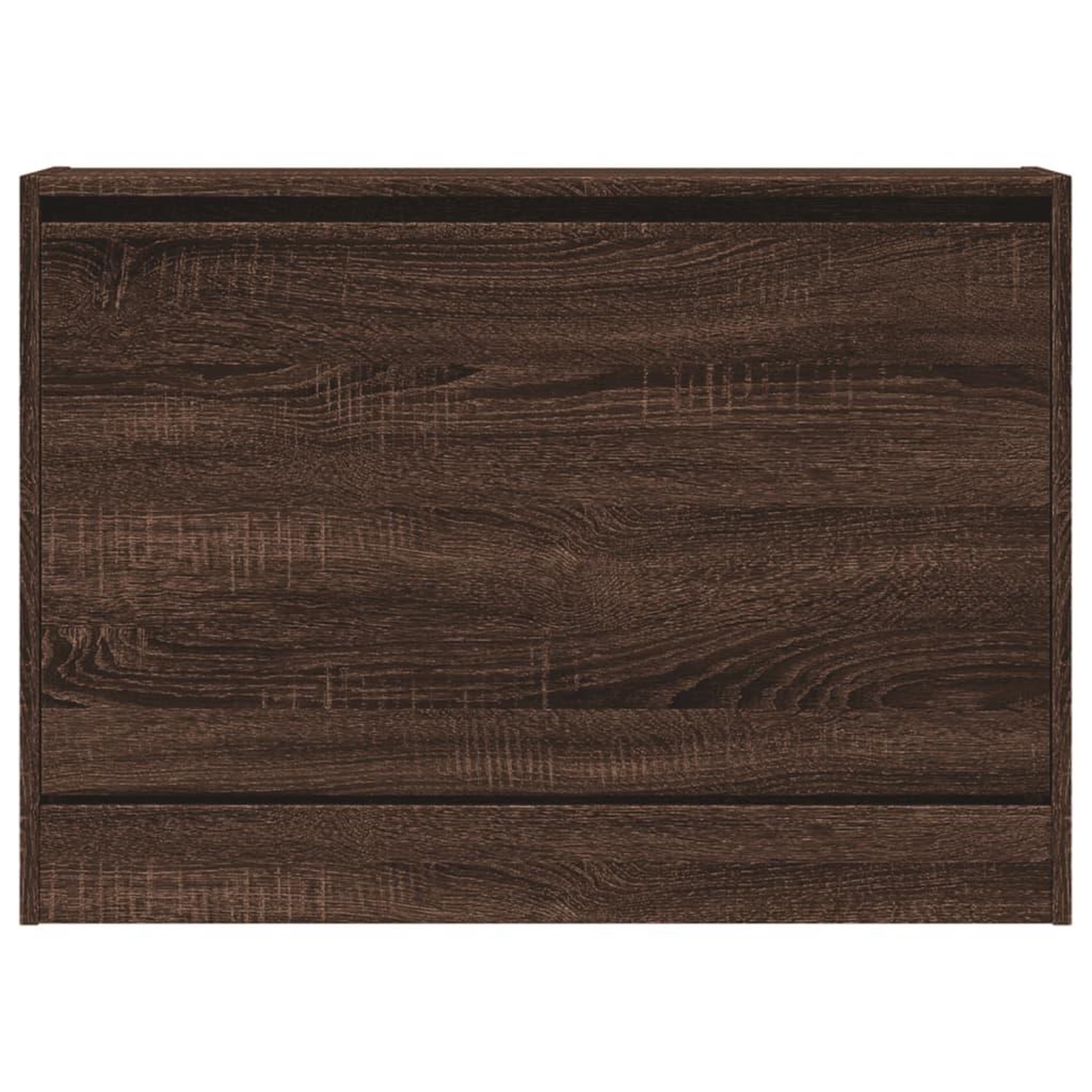 Voir la diapositive 5 : VIDAXL Armoire a chaussures chene marron 80x21x57 cm Bois d'ingenierie