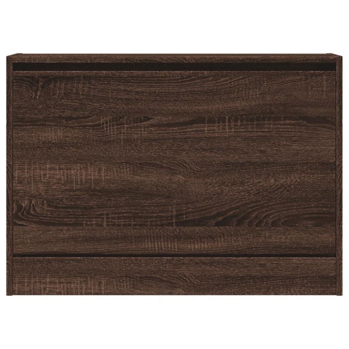 VIDAXL Armoire a chaussures chene marron 80x21x57 cm Bois d'ingenierie