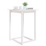 Voir la diapositive 5 : VIDAXL Table de bar Blanc 80x80x110 cm Bois massif de pin