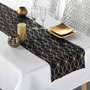 Voir la diapositive 3 : Paris Prix Nappe & Chemin de Table  Elipsa  140x250cm Blanc & Noir