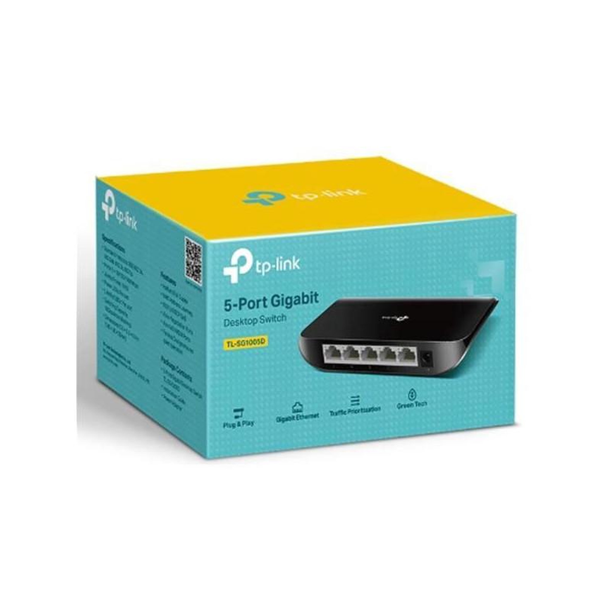 Voir la diapositive 5 : TP-LINK Switch de bureau 5 ports Gigabit TP-LINK - TL-SG1005D