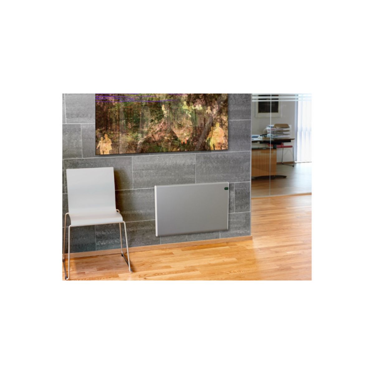  Radiateur électrique ADAX - Argent - 800 W - 704x370x90mm - Neo Basic NP08 KDT