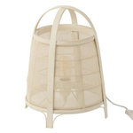 Paris Prix Lampe à Poser en Bambou  Rya  35cm Blanc