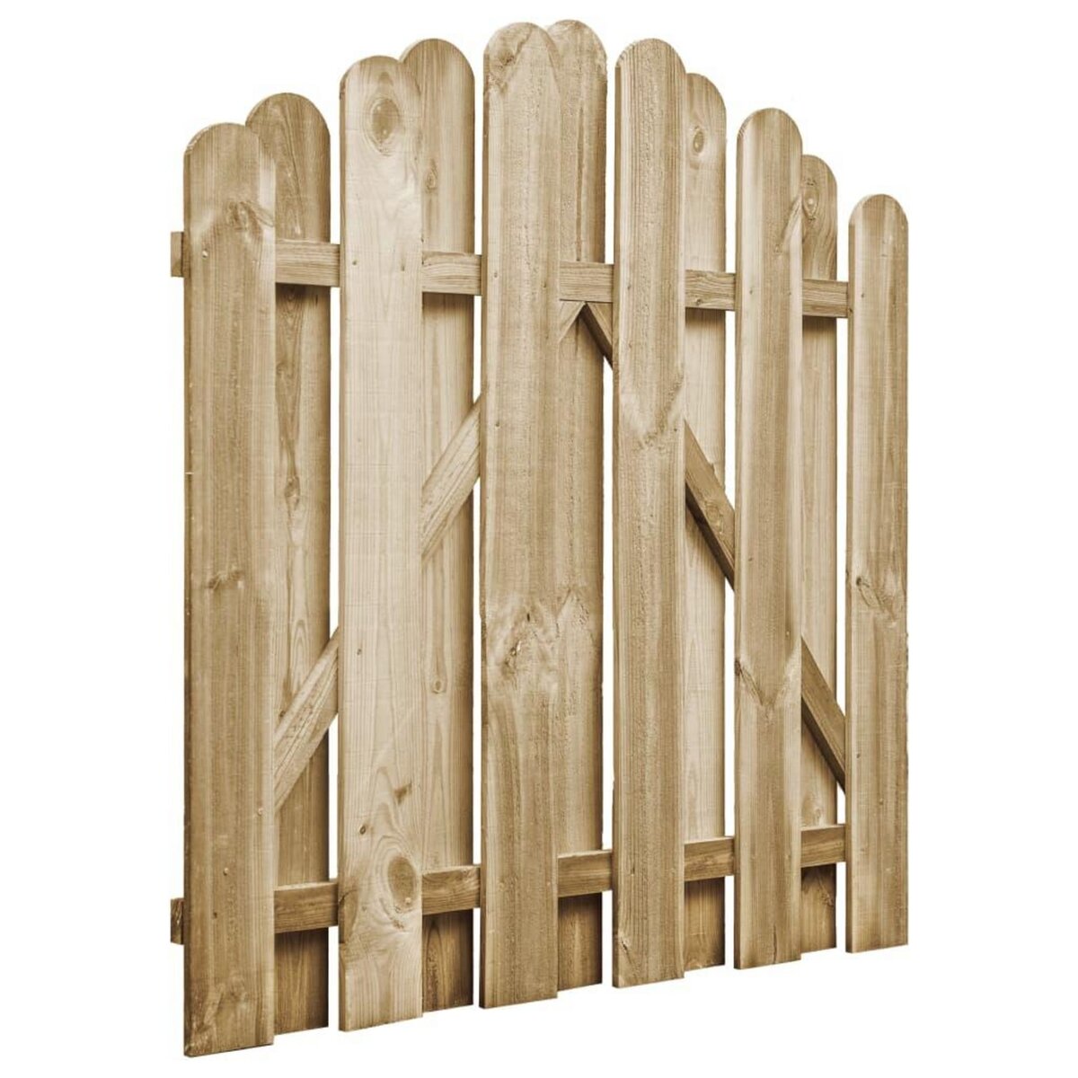 VIDAXL Portail de jardin Bois de pin impregne 100x100 cm