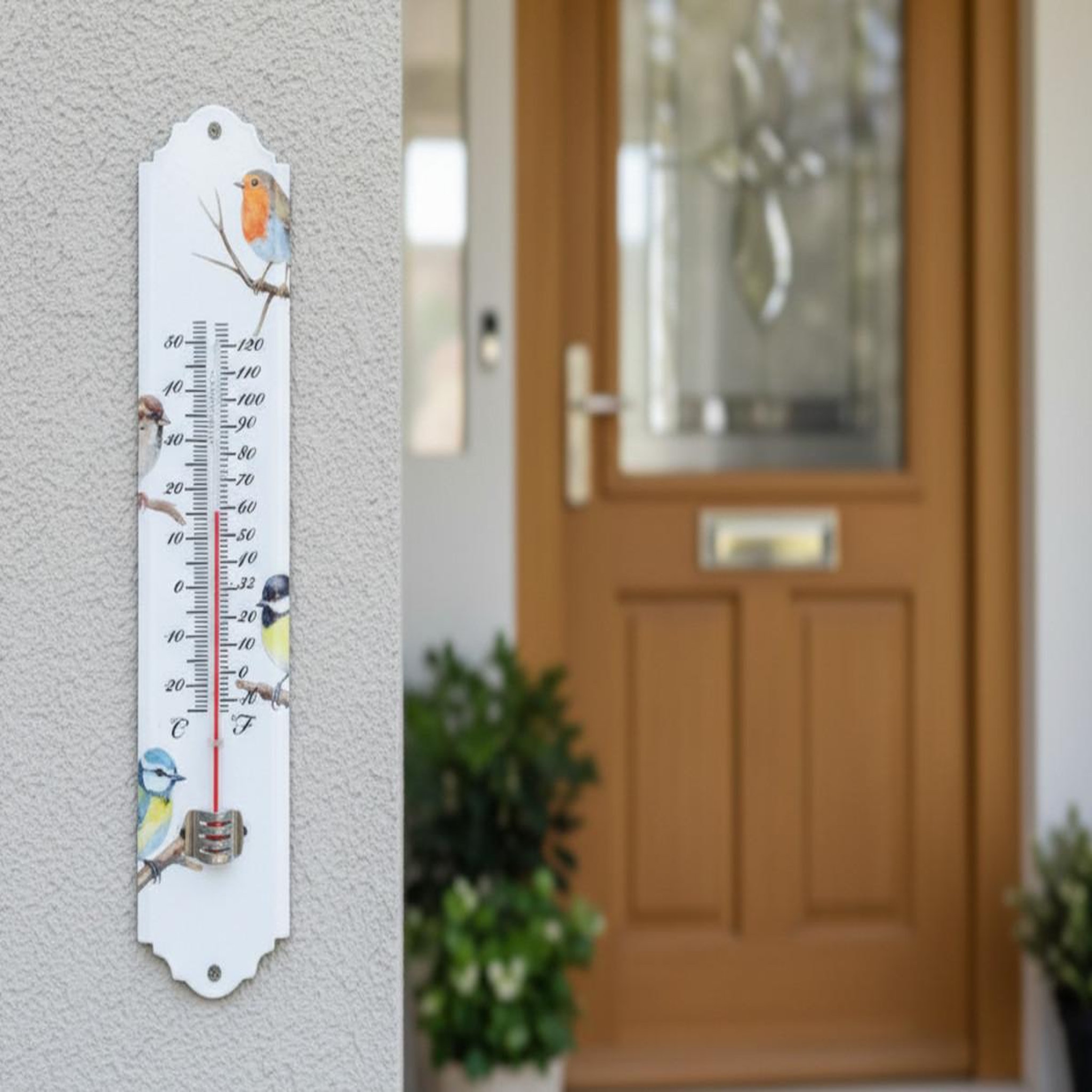 Voir la diapositive 2 : ESSCHERT DESIGN Thermomètre oiseaux aquarelle - Esschert Design