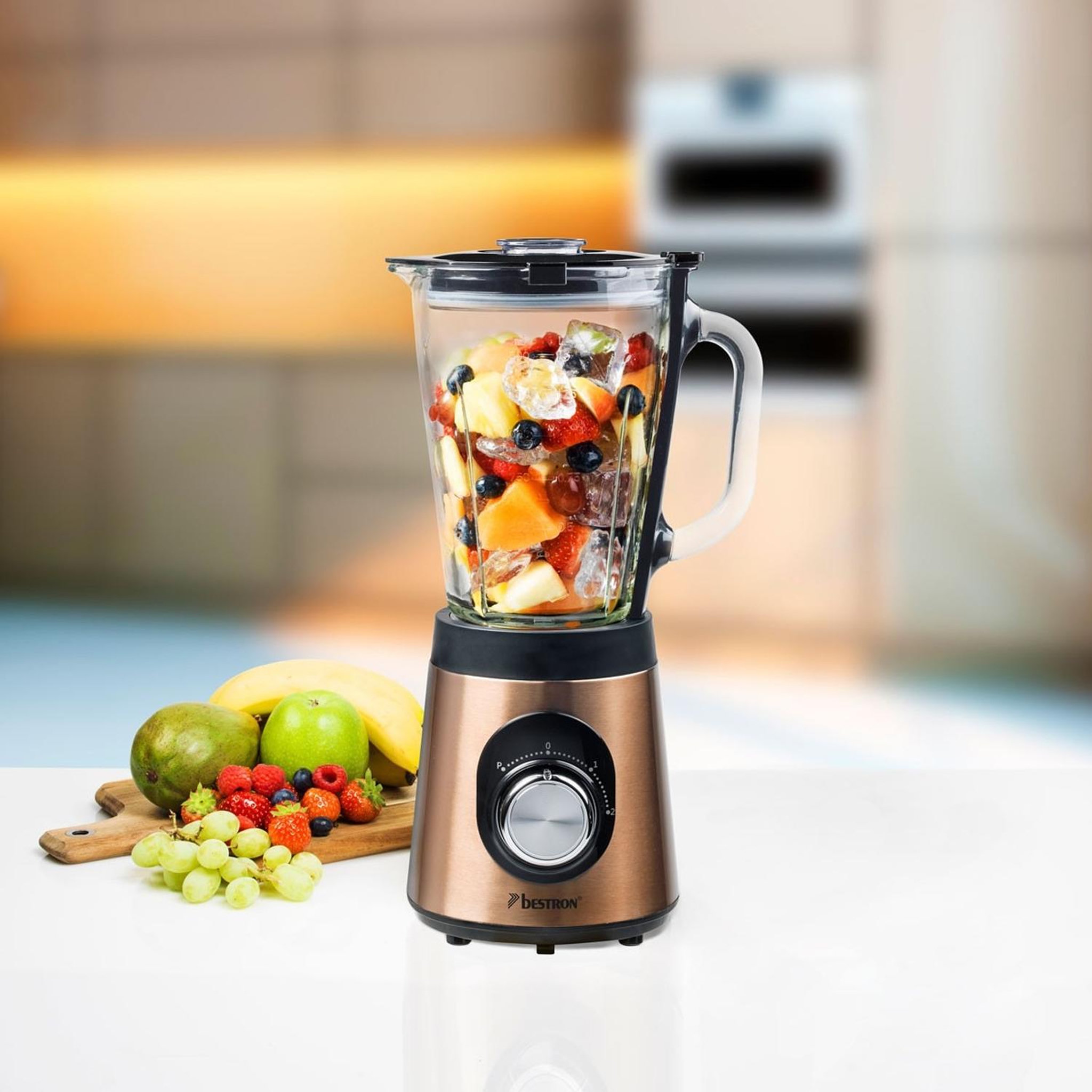 Voir la diapositive 6 : Bestron Blender 1.5l 500w cuivre - abl500co