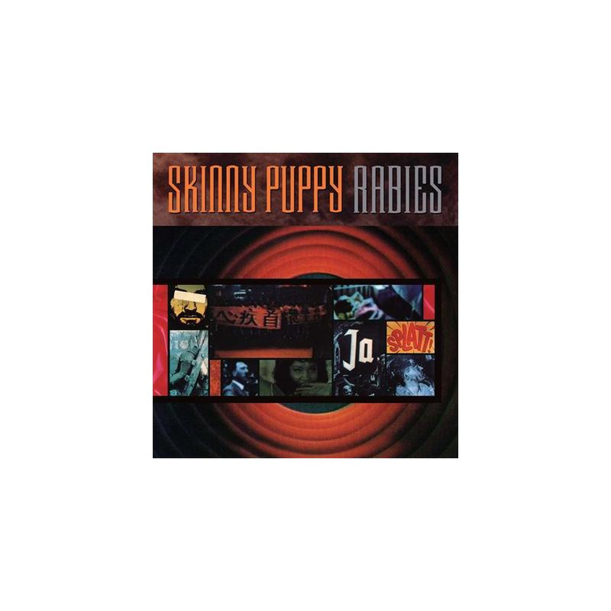Vinyle lp skinny puppy rabies 2019, 1 disque metal, pochette sombre grunge