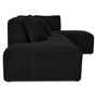 Voir la diapositive 3 : LISA DESIGN Victoire - canapé modulable d'angle droit 5 places en velours côtelé grosses côtes