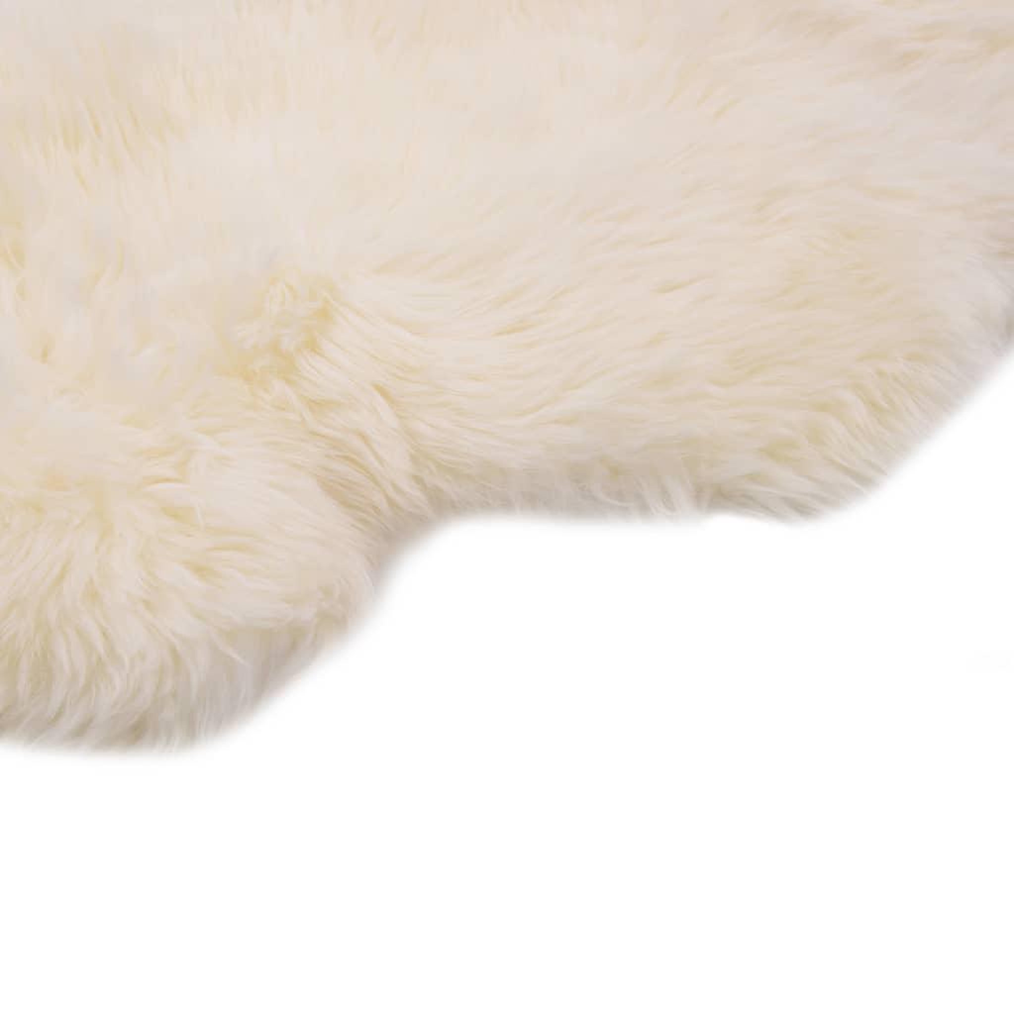 Voir la diapositive 2 : VIDAXL Tapis en peau de mouton 60 x 180 cm Blanc