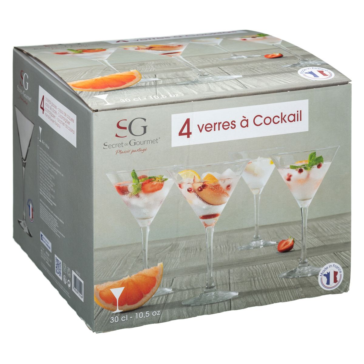 Coffret 4 Verres à Cocktail 30 cl