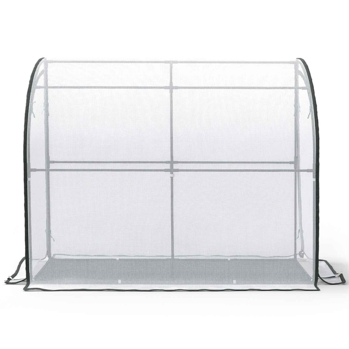 ID MARKET Serre d'hivernage murale adossée 200 x 80 x 160 cm balcon et terrasse