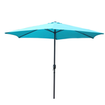 CONCEPT USINE Parasol droit rond diamètre 3 m bleu PORTOFINO