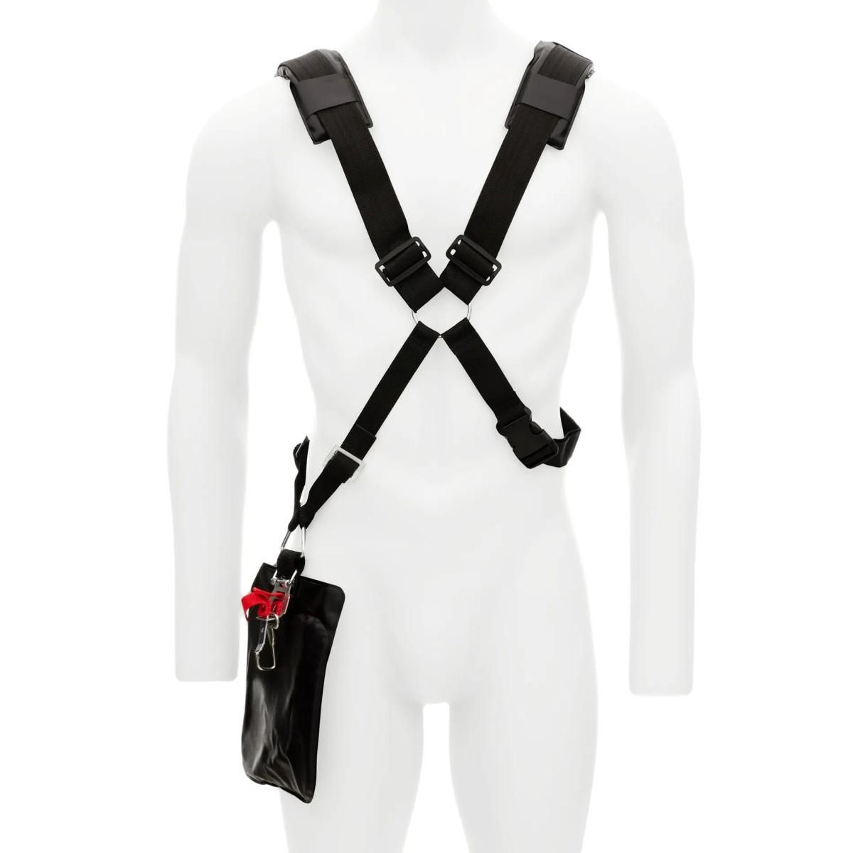 Ikra Outils de Taille Multifonction Thermique 4en1 Taille haie + Élagueuse + Débroussailleuse (lame et bobine) Harnais Confort IKRA