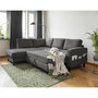 Voir la diapositive 3 : BEST MOBILIER Molly - canapé d'angle gauche 5 places convertible en tissu