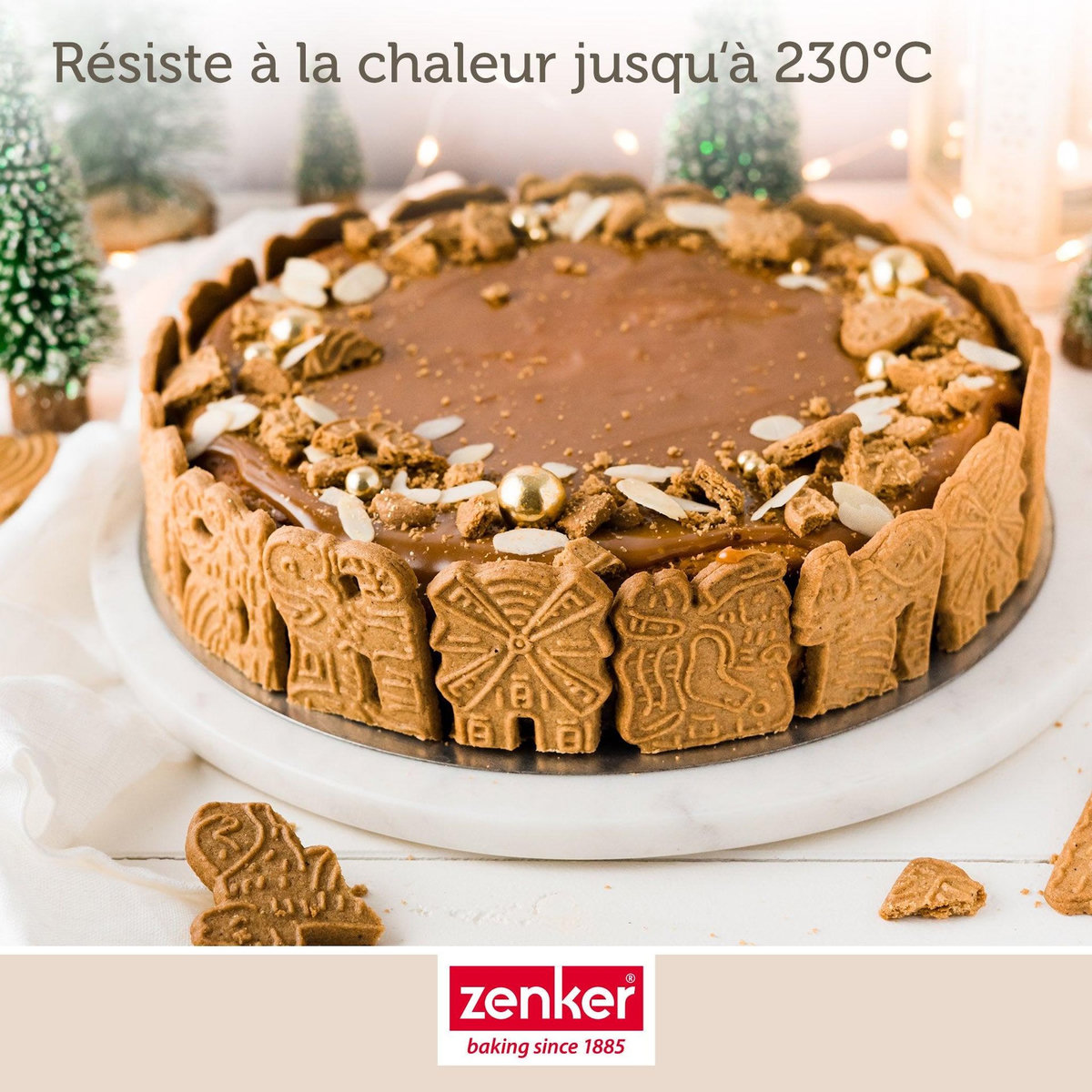 ZENKER Set pâtisserie avec moule à manqué de 28 cm, 2 bols à mixer, verre mesureur et spatule Zenker