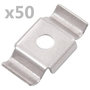 Voir la diapositive 1 : VIDAXL Clips de cloture en papillon 50 pcs Acier inoxydable