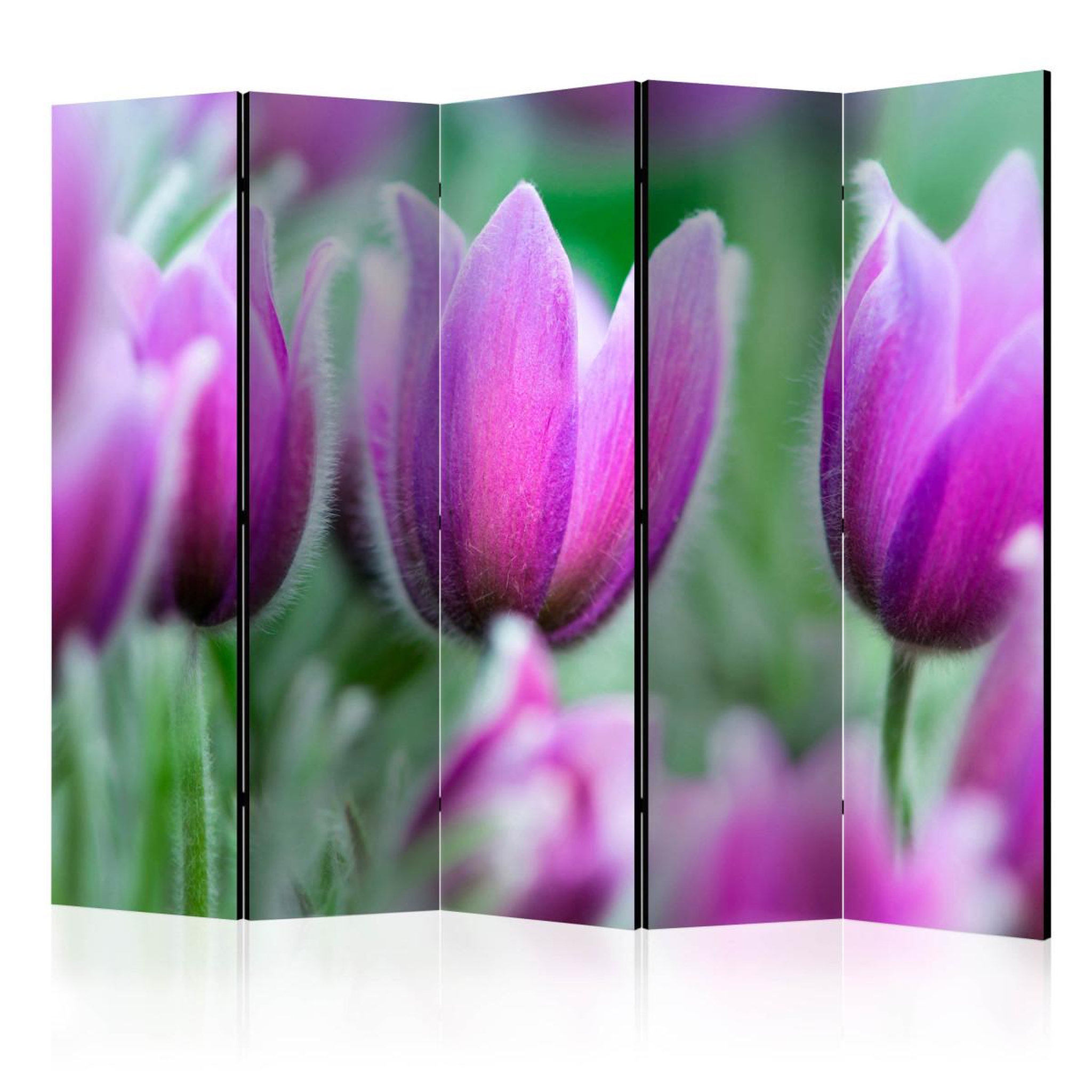 Paris Prix Paravent 5 volets  purple spring tulips  172x225cm