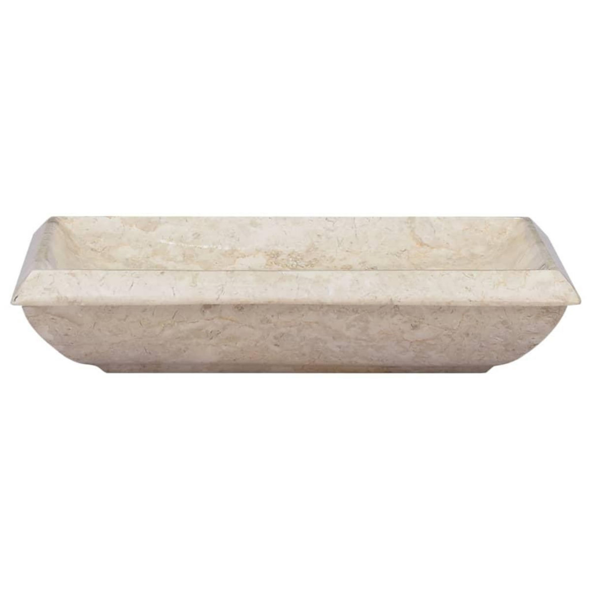 VIDAXL Lavabo Creme 50x35x10 cm Marbre
