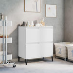 VIDAXL Buffet Blanc 60x35x70 cm Bois d'ingenierie