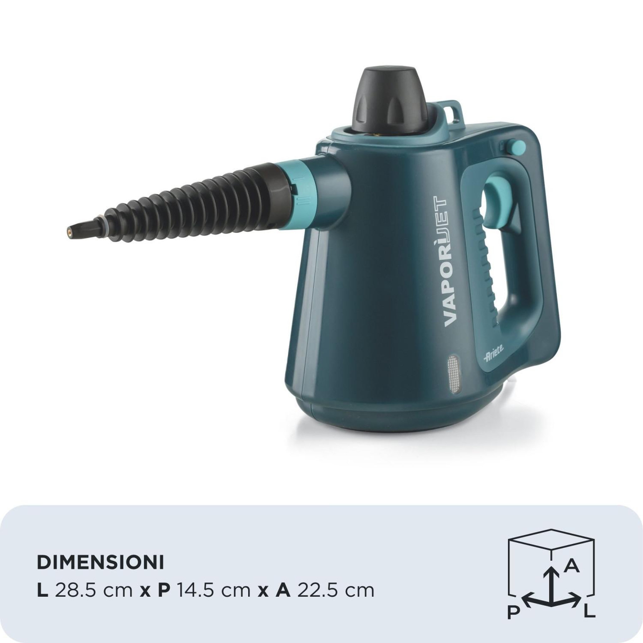 Voir la diapositive 3 : ARIETE Ariete 4137/03 nettoyeur vapeur portable 0,25 l 1050 w bleu