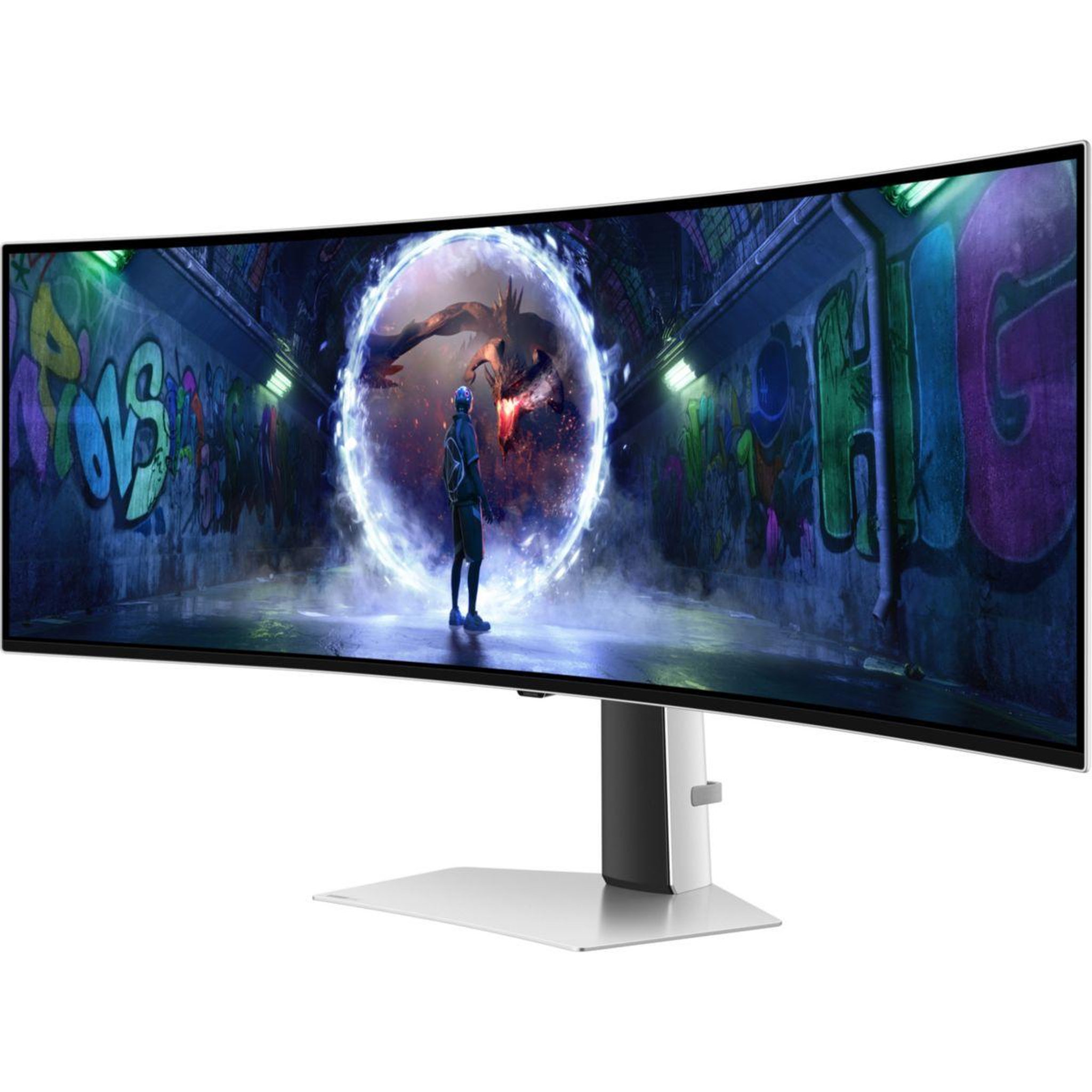 Voir la diapositive 3 : Samsung Ecran pc gamer odyssey g9 g93sd 49  incurvé 1800r dqhd 240hz oled hdr true black 400 hdmi 2.1 amd freesync