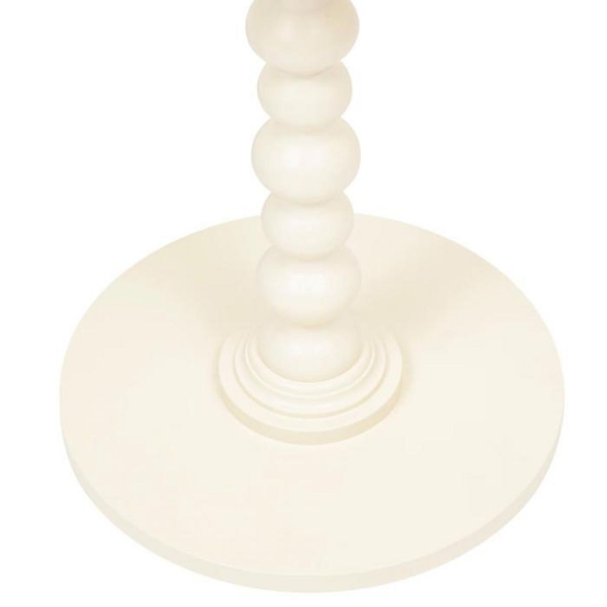 ATMOSPHERA Table d'Appoint Ronde  Alix  50cm Ivoire