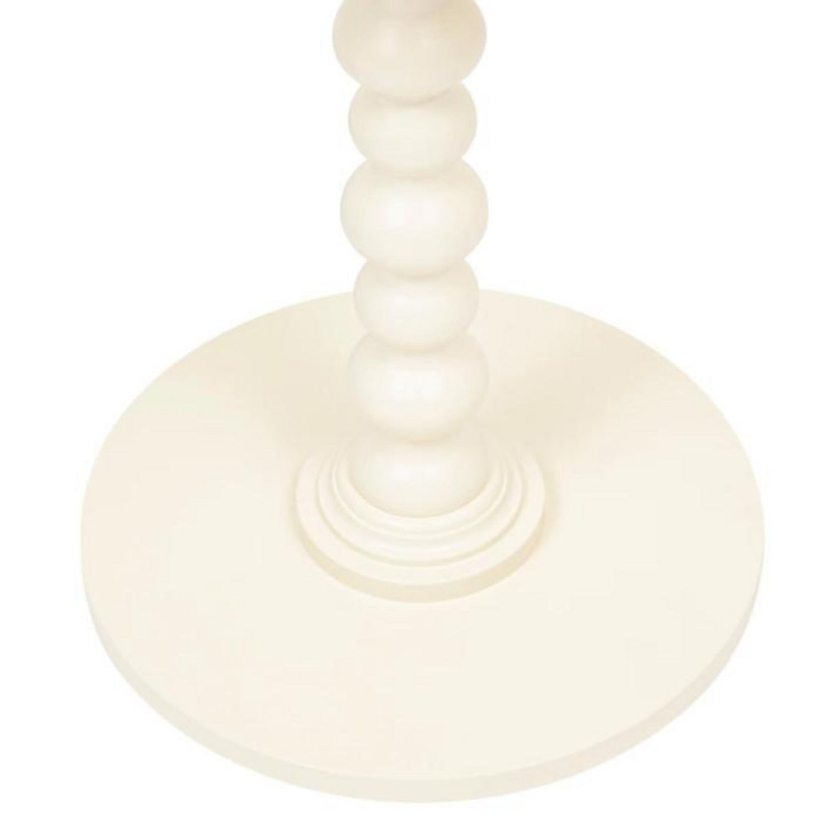 ATMOSPHERA Table d'Appoint Ronde  Alix  50cm Ivoire