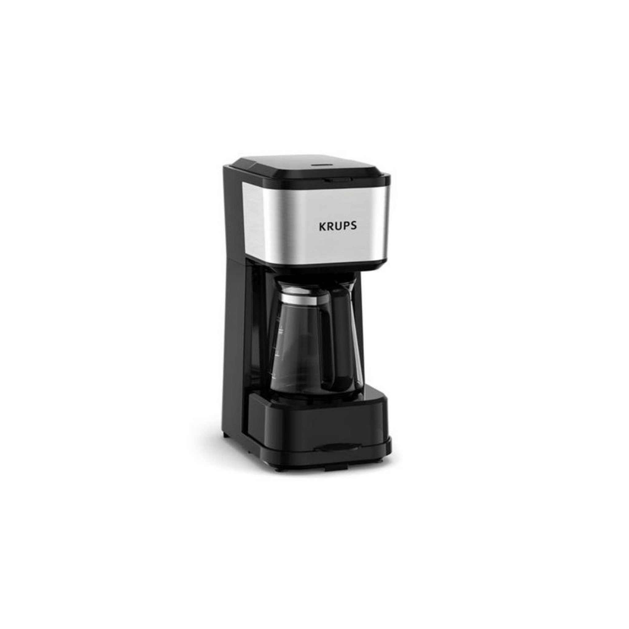 Voir la diapositive 2 : KRUPS Cafetière filtre 3 tasses 1000w inox - km207d10
