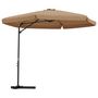 Voir la diapositive 2 : VIDAXL Parasol de jardin avec mat en acier 300 cm Taupe