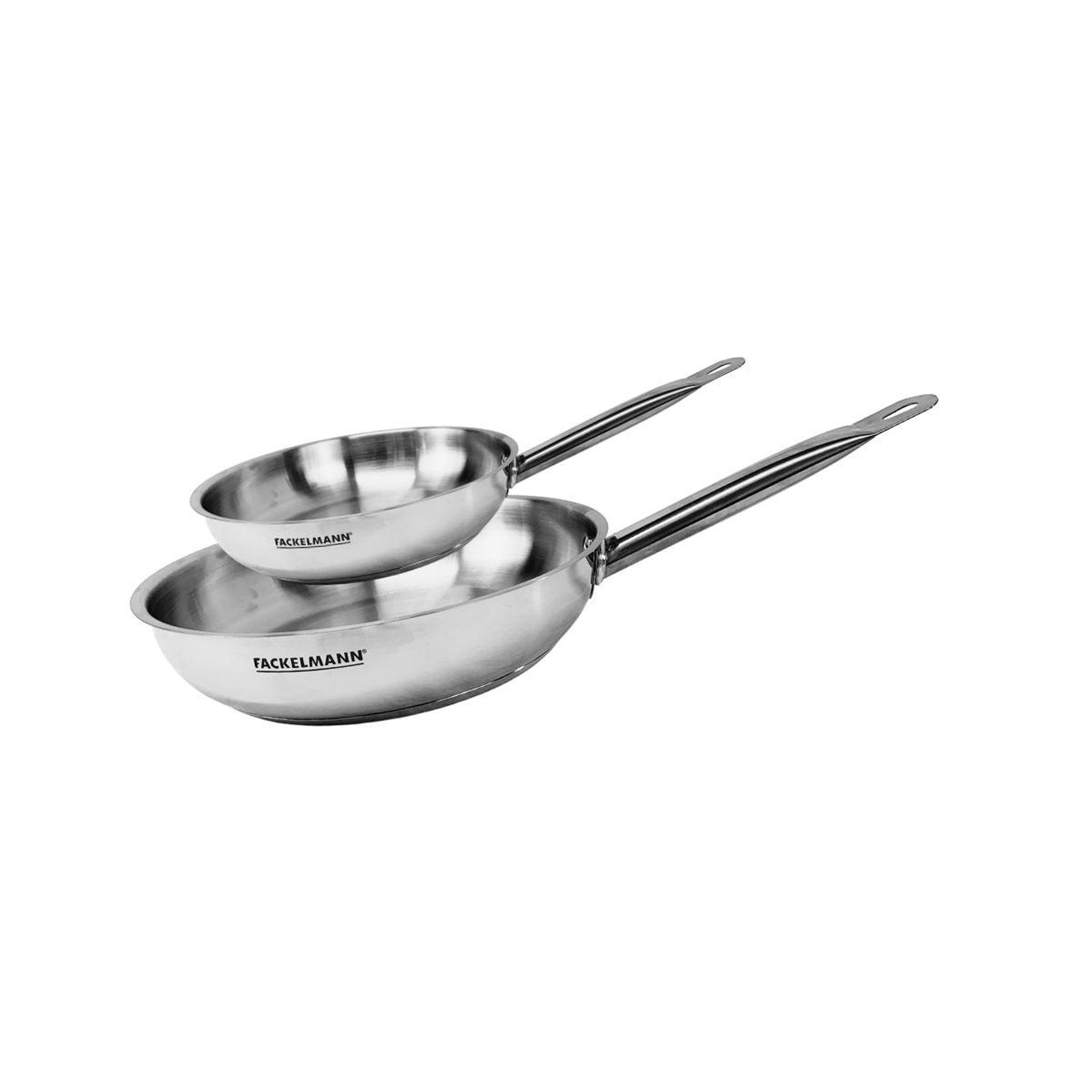 Fackelmann Set de 2 poêles 20 et 28 cm en inox Fackelmann Eterna