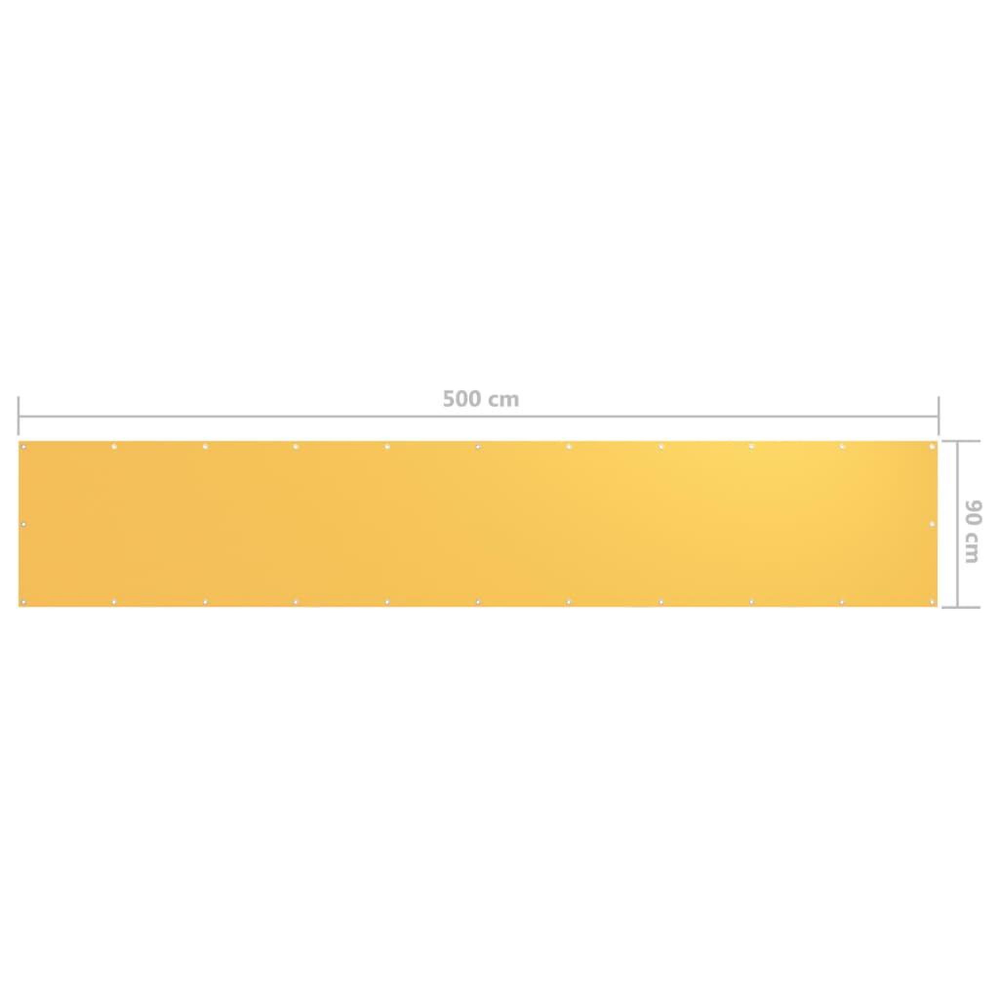 Voir la diapositive 5 : VIDAXL Ecran de balcon Jaune 90x500 cm Tissu Oxford