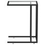 Voir la diapositive 4 : VIDAXL Table d appoint ordinateur Transparent 50x35x65 cm Verre trempé