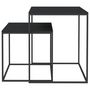 Voir la diapositive 3 : VIDAXL Ensemble de table basse 2 pcs bois d'ingenierie et metal