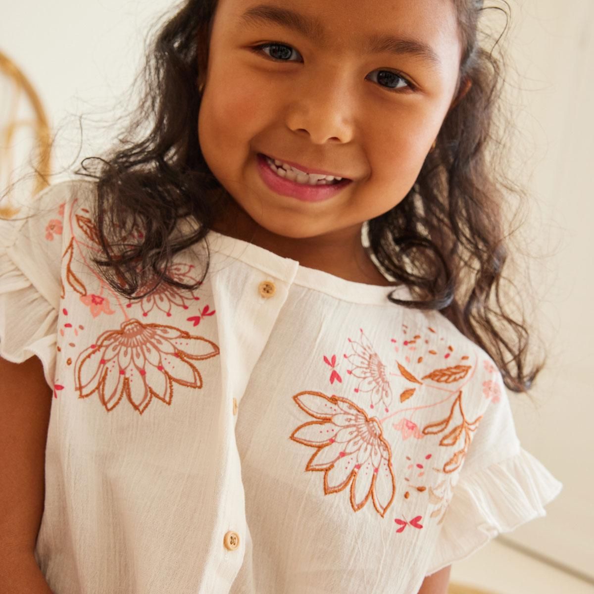 Petit Béguin Blouse fille Mahonia