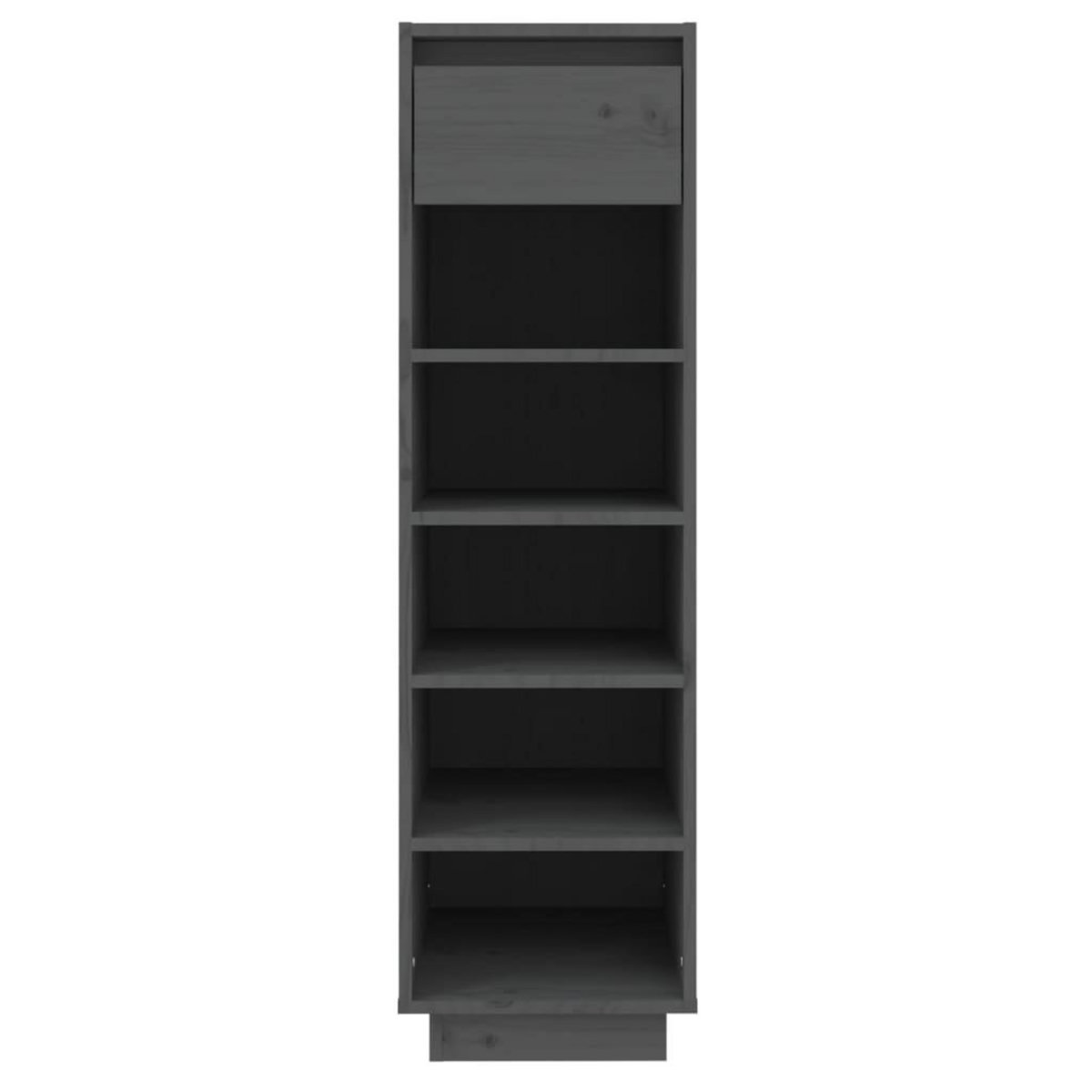 VIDAXL Armoire a chaussures gris 30x34x105 cm bois de pin massif