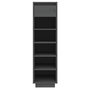 Voir la diapositive 3 : VIDAXL Armoire a chaussures gris 30x34x105 cm bois de pin massif