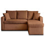 Voir la diapositive 1 : BEST MOBILIER Cyrus - canapé d'angle réversible 4 places - convertible avec coffre - en velours côtelé