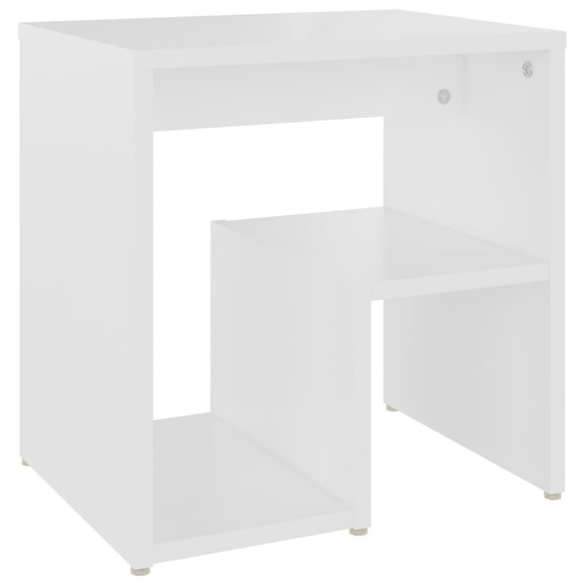 VIDAXL Tables de chevet 2 pcs blanc 40x30x40 cm bois d'ingenierie