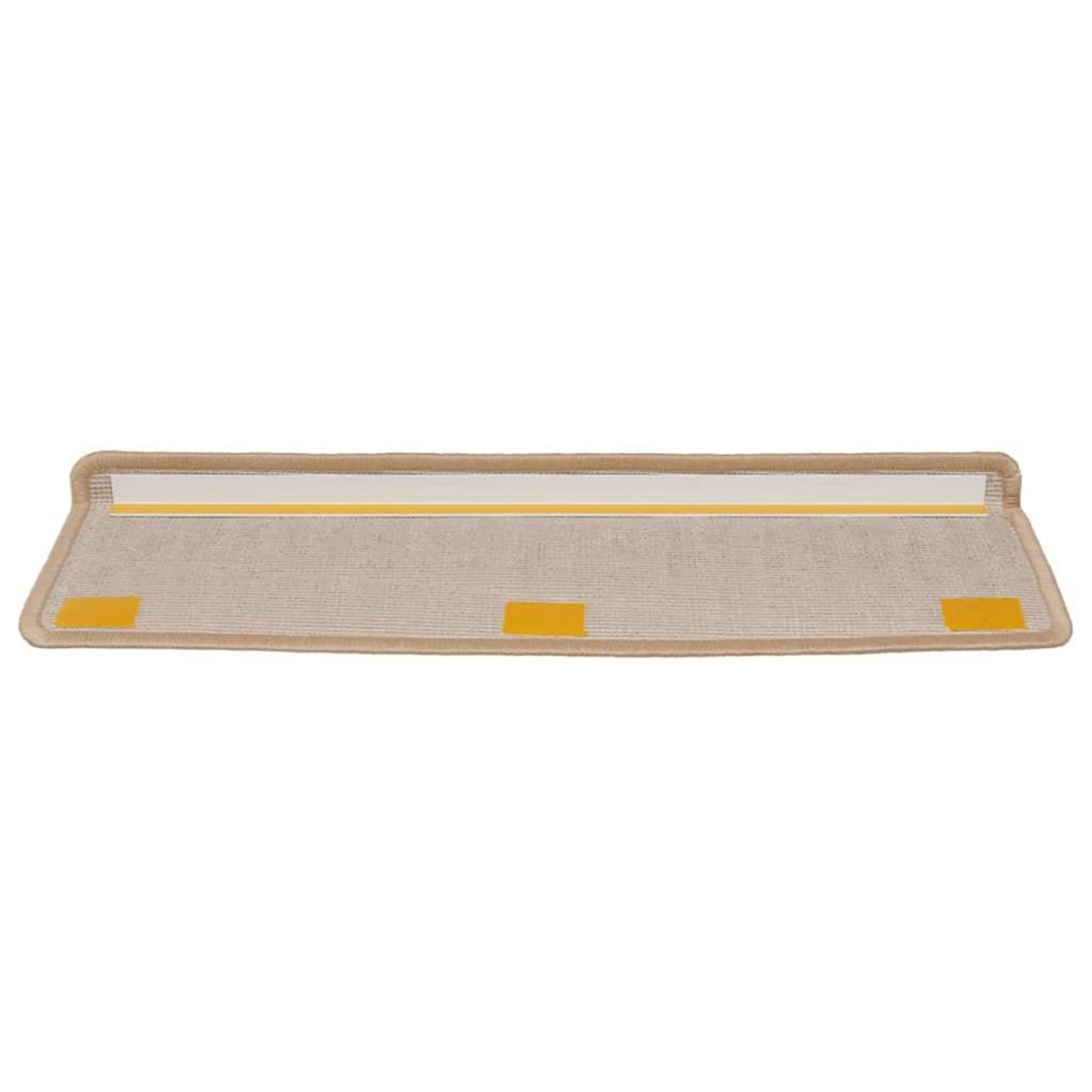 VIDAXL Tapis d'escalier 15 pcs Dore 65x21x4cm