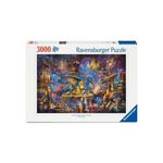 RAVENSBURGER Puzzle 3000 p La bibliotheque des savoirs enchantés