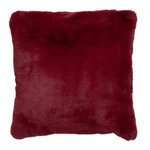 Paris Prix Coussin Imitation Fourrure  Cutie II  45x45cm Rouge