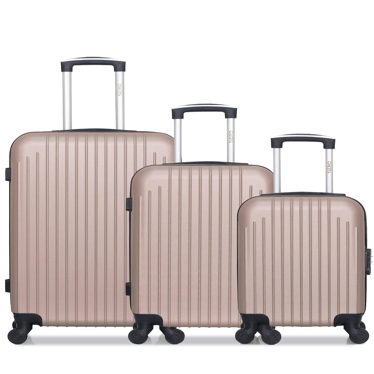 HERO HERO - Lot de 3 - Valise Weekend, valise cabine et valise cabine XXS CARPATES