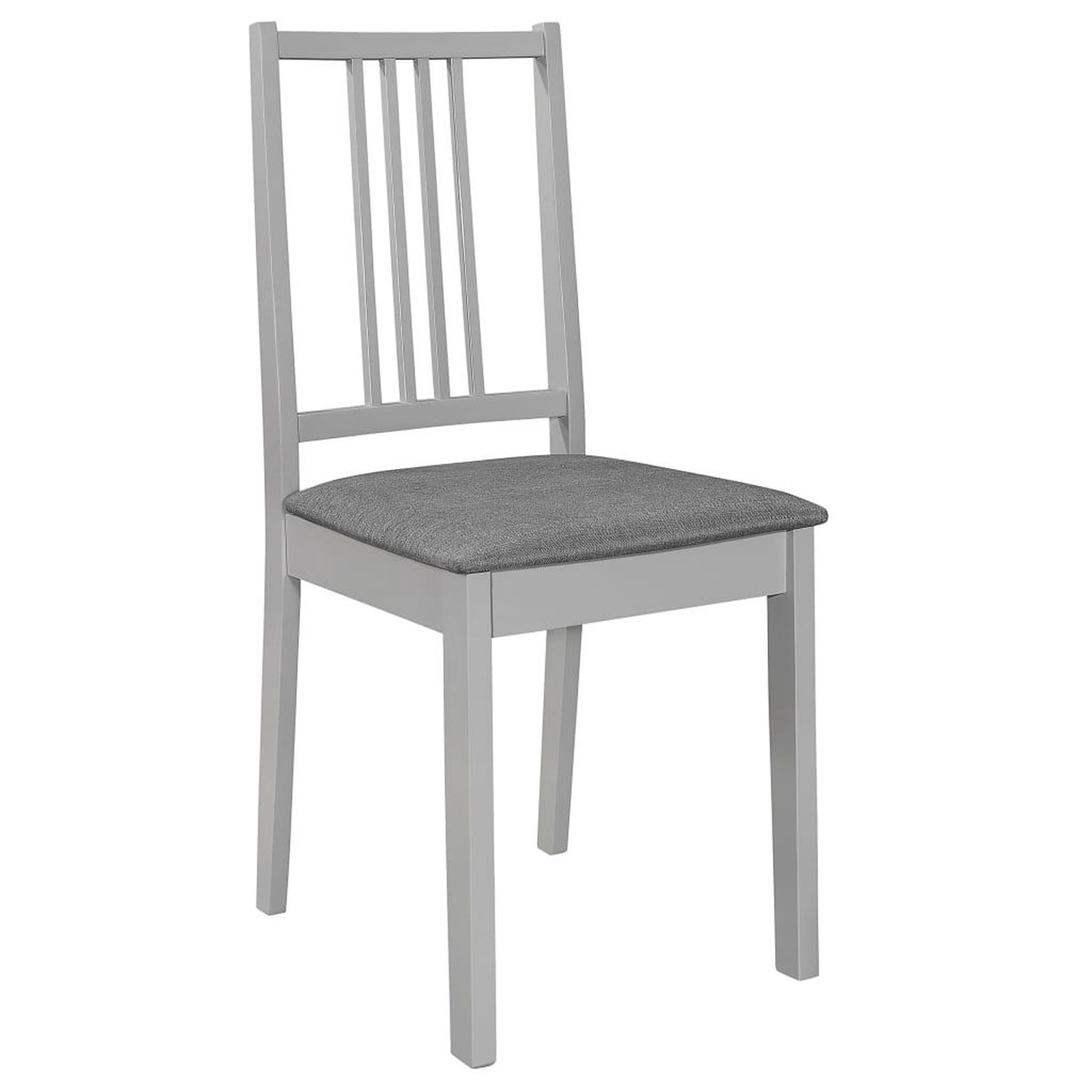 Voir la diapositive 2 : VIDAXL Chaises a manger avec coussins lot de 6 gris bois solide