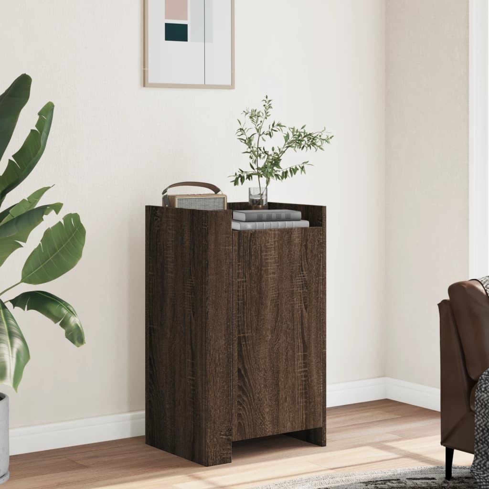 VIDAXL Buffet chene marron 45x35x75 cm bois d'ingenierie