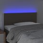 Voir la diapositive 3 : VIDAXL Tete de lit a LED Taupe 100x5x78/88 cm Tissu