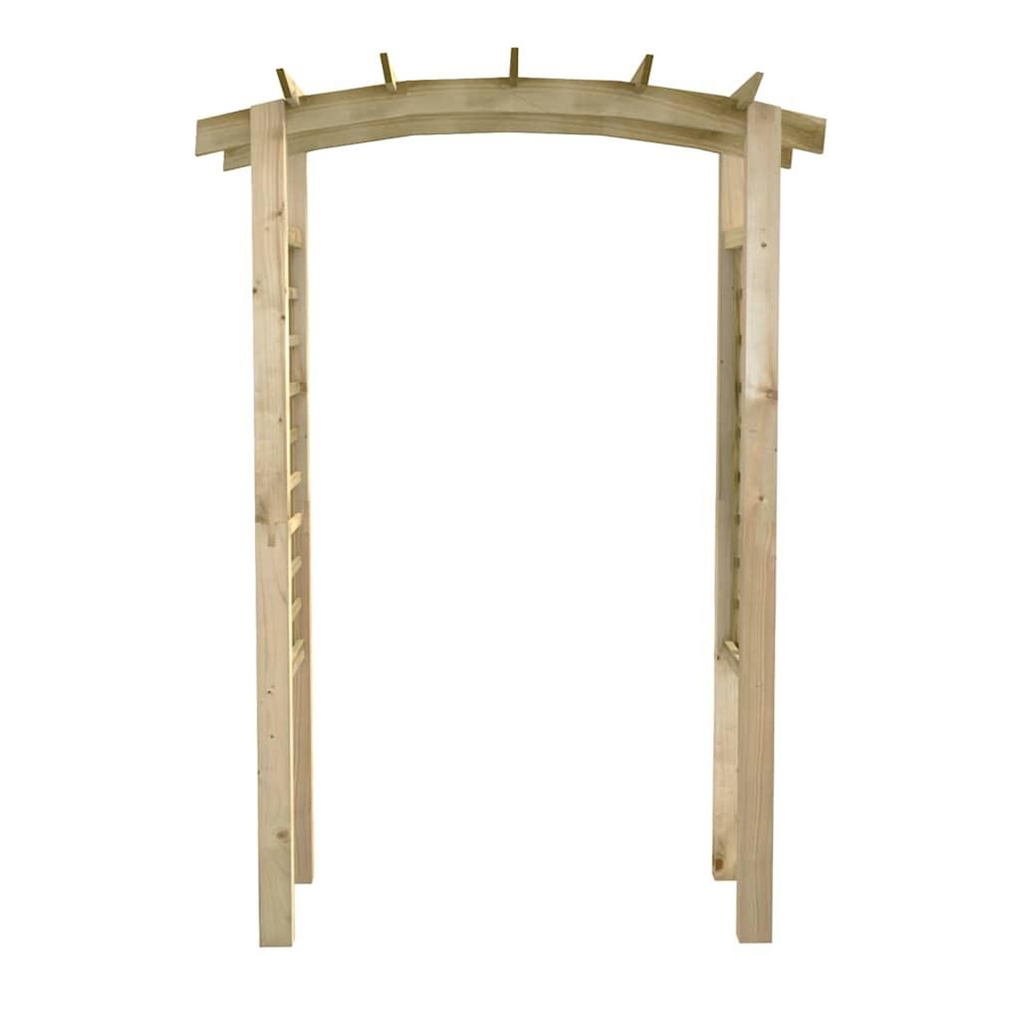Voir la diapositive 4 : VIDAXL Voute en treillis 150x60x210 cm bois